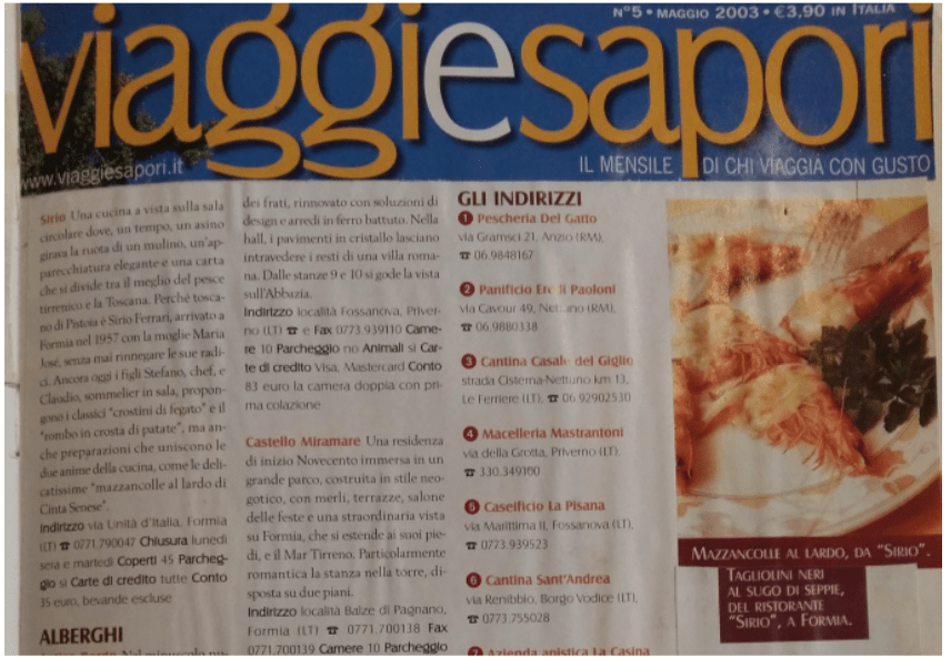viaggi e sapori